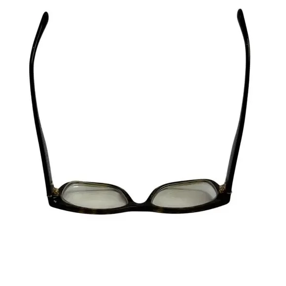 Prada Womens Tortoise Eyeglass Frame VPR 24R Brown Gold 52-16-140 Made in Italy